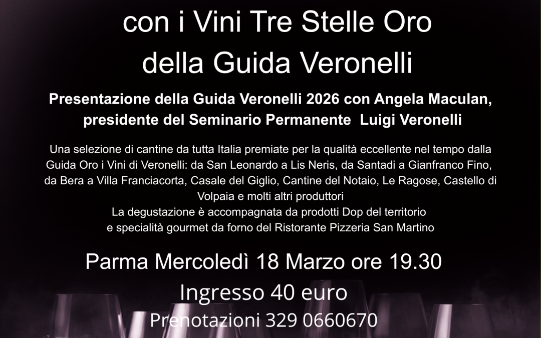 Una serata con la Guida Veronelli 2026!